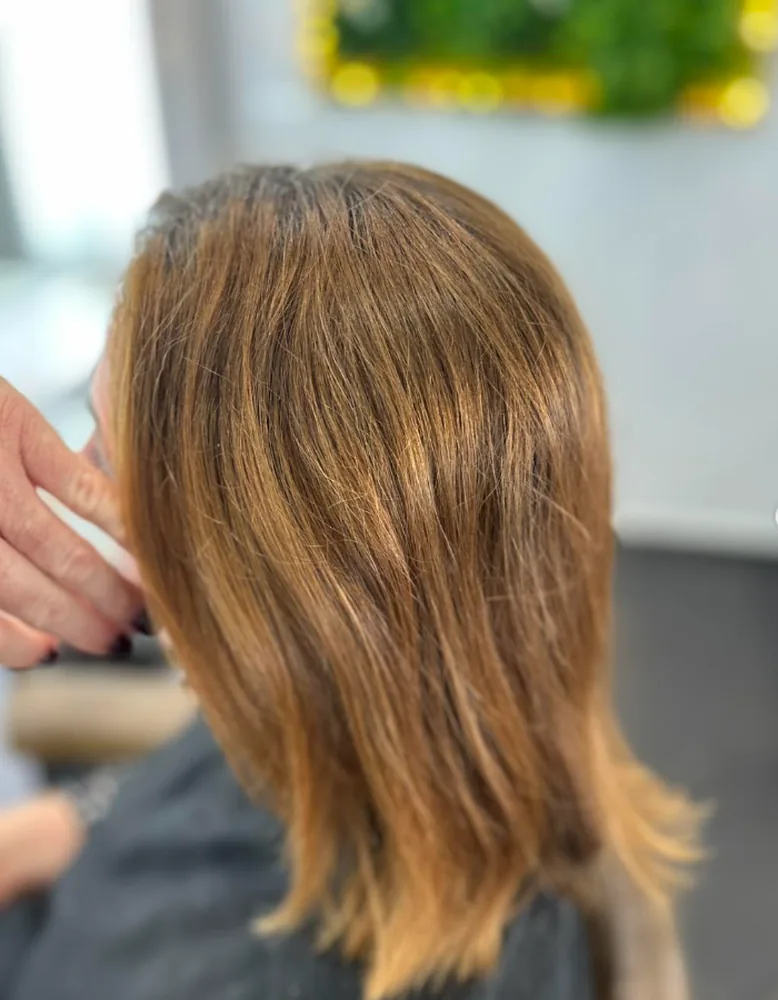 Coloration cuivrée réalisée chez Mon Salon, coiffeur à Dunkerque